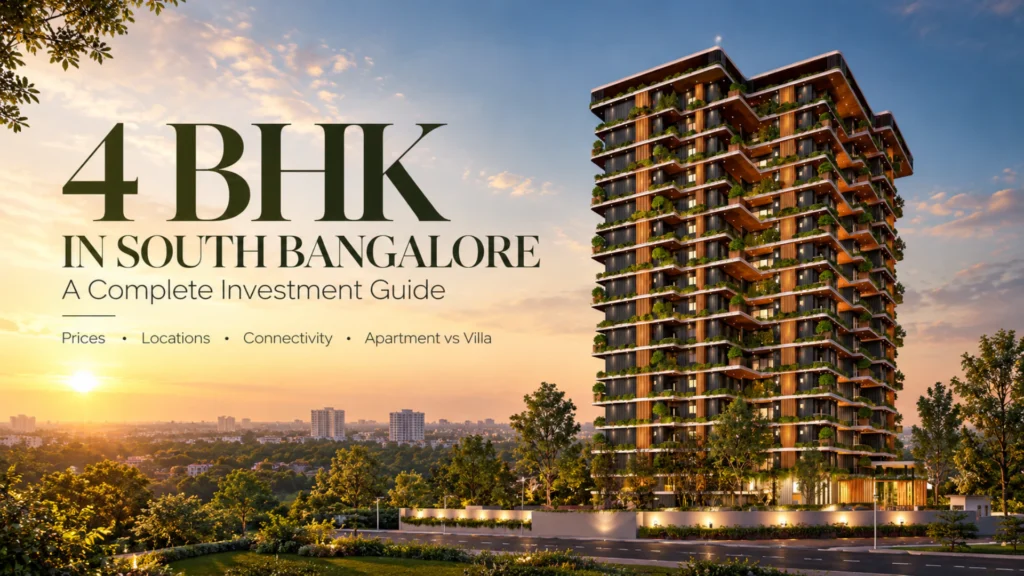 4 BHK apartments in South Bangalore - a complete investment guide